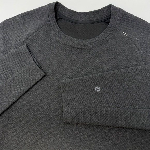 Lululemon Other - Lululemon At Ease Crewneck Sweatshirt Mens XL Heathered Black Textured Grey